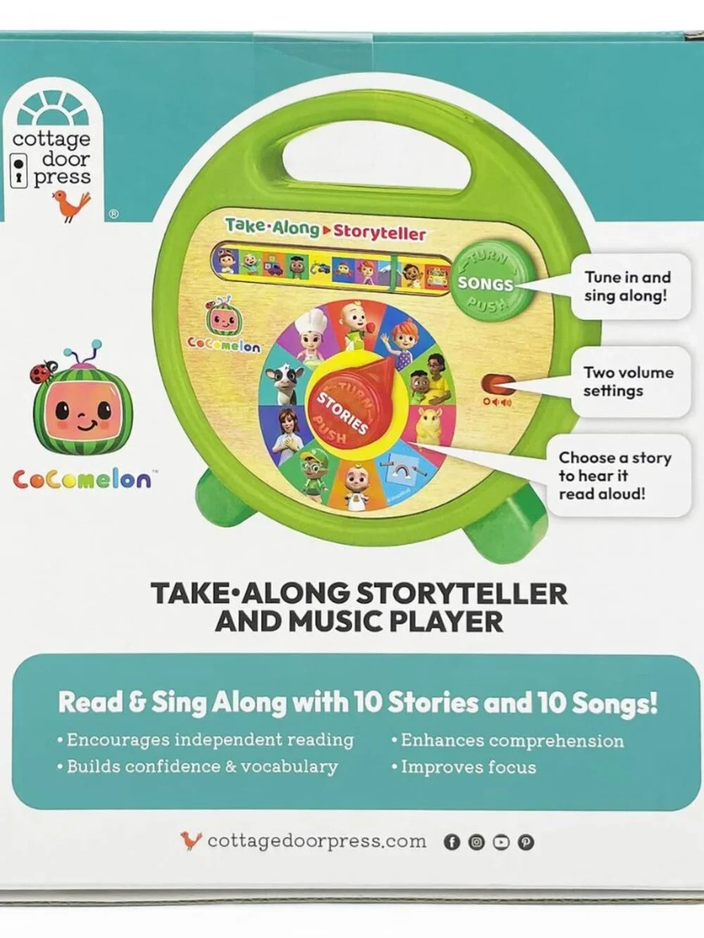 CoComelon Interactive Electronic Take Along Storyteller - 11 Books *OPEN BOX*